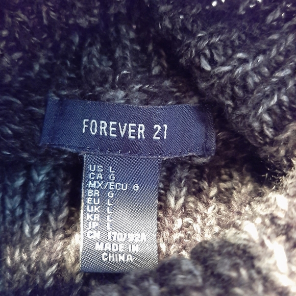 Forever 21 collar sweater cropped Size large - Picture 2 of 12